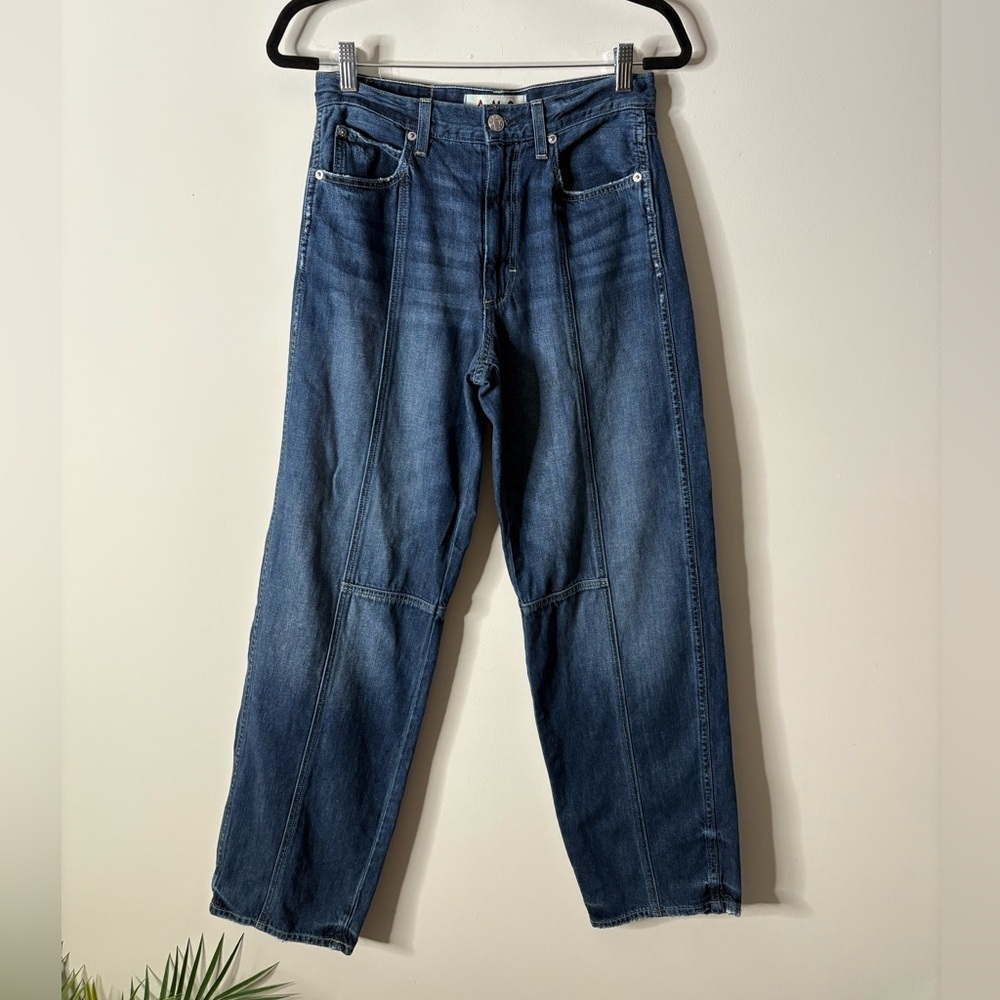 AMO Patsy Seamed Tapered Straight Leg Jeans Enchanted Wash - Picture 3 of 6